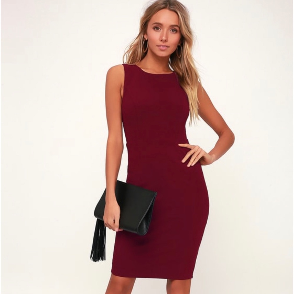 💖 Lulus Women’s Backless Mid Length Dress • Small •Great Condition 💖